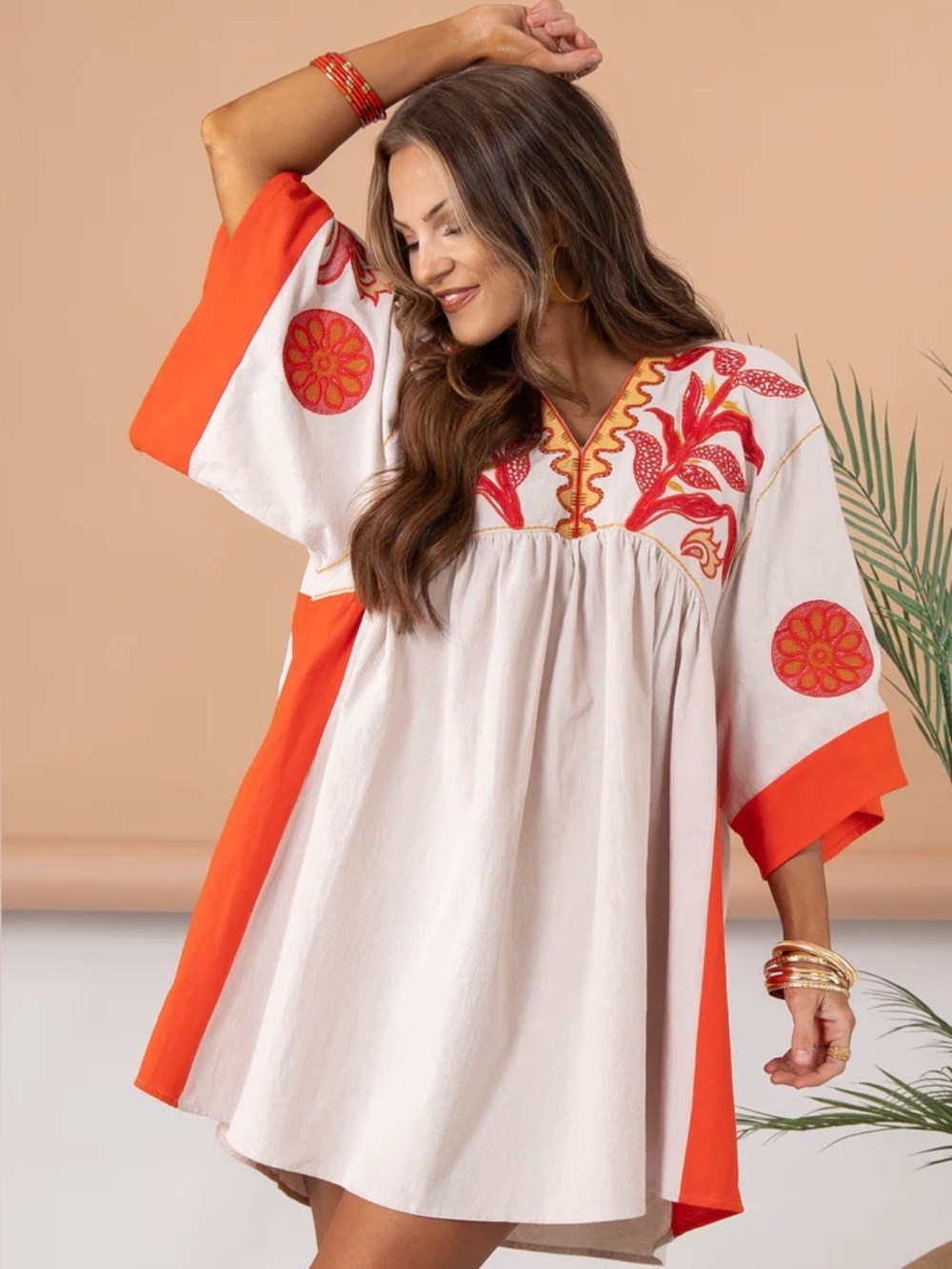Everet Embroidered Dress - S